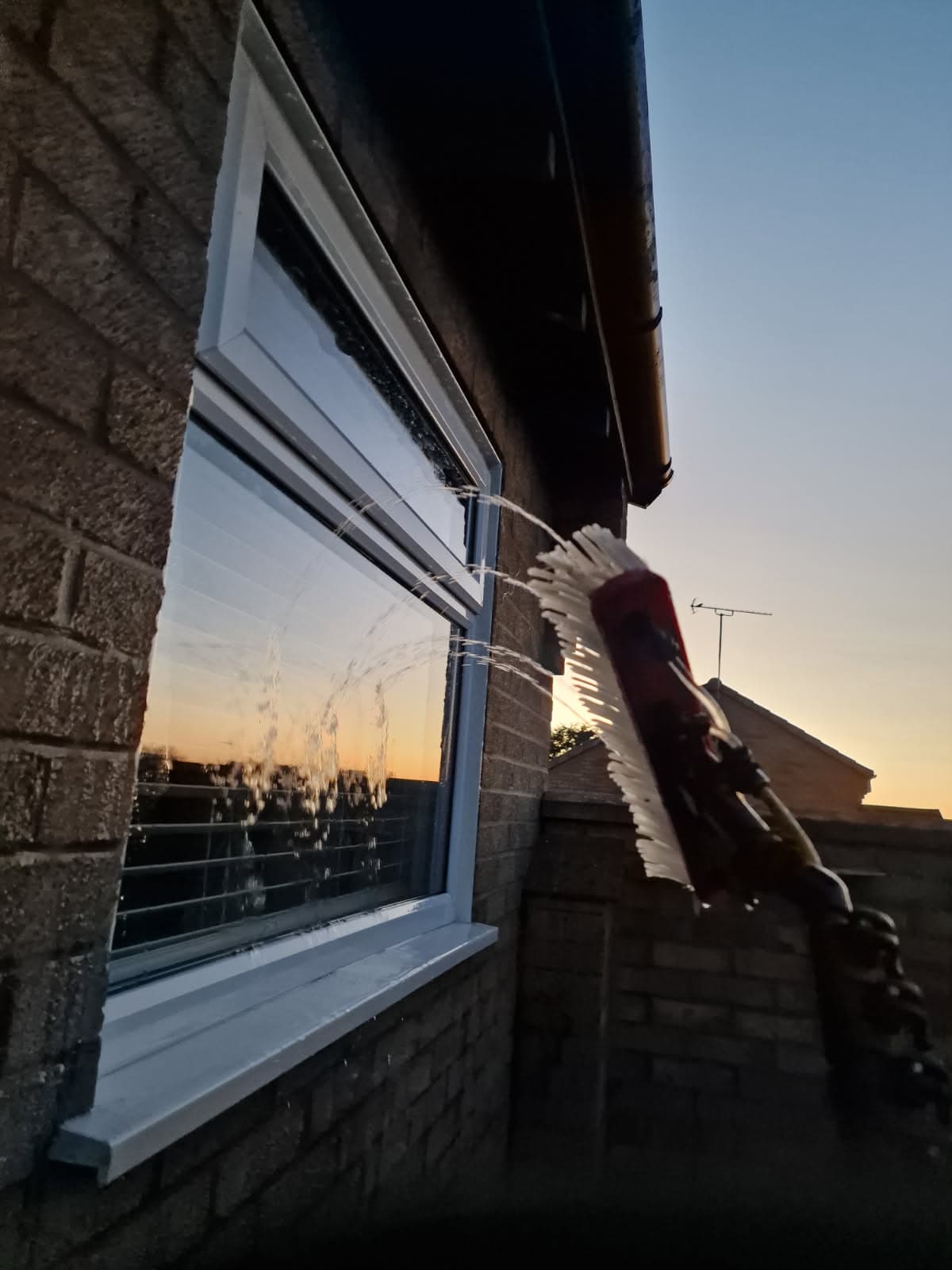 Background image of sparkling windows